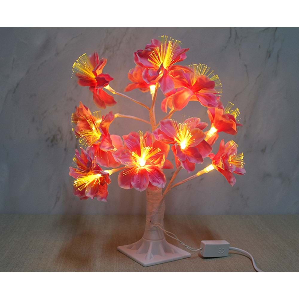Dekoratif Ledli Çiçek 35 cm
