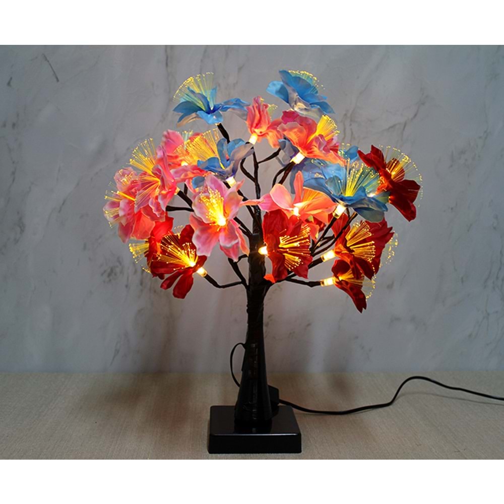 Dekoratif Ledli Çiçek 45 cm
