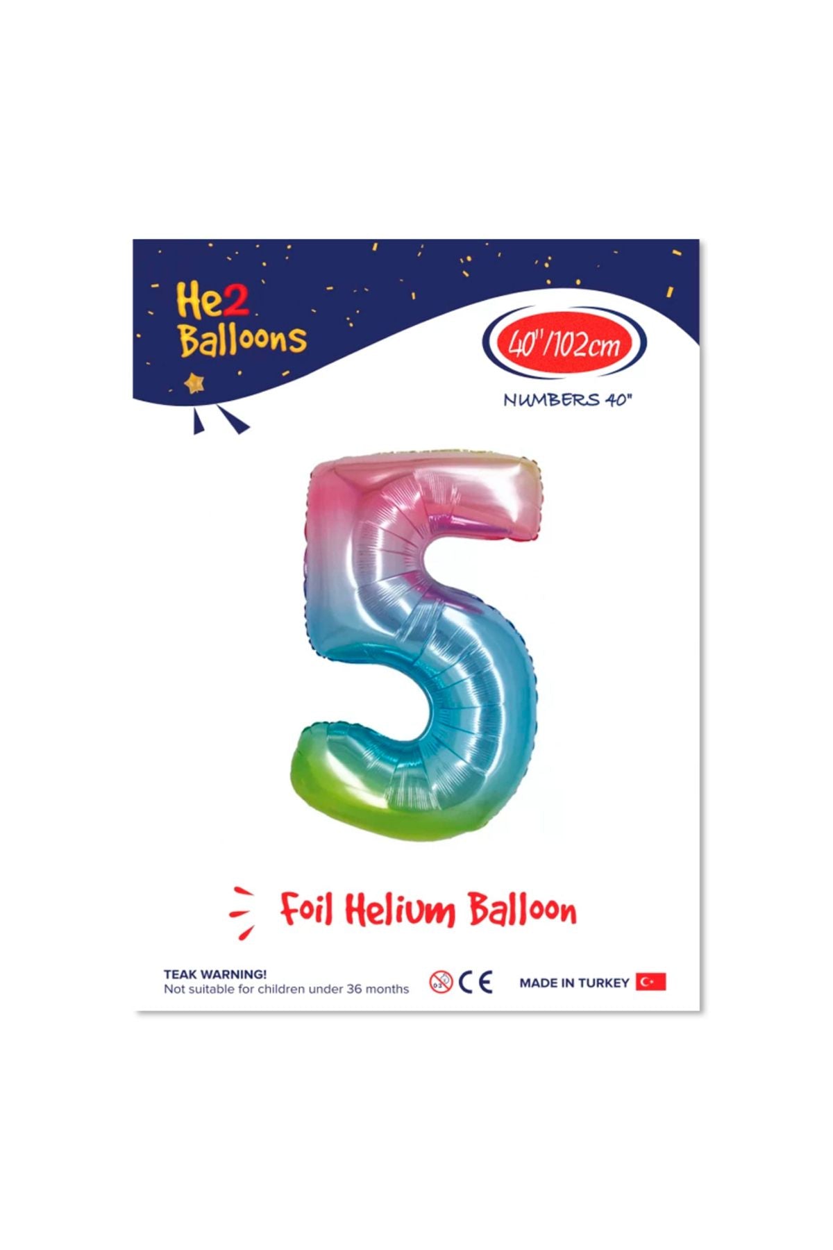 Minik Shop5 Rakam Folyo Balon 40"