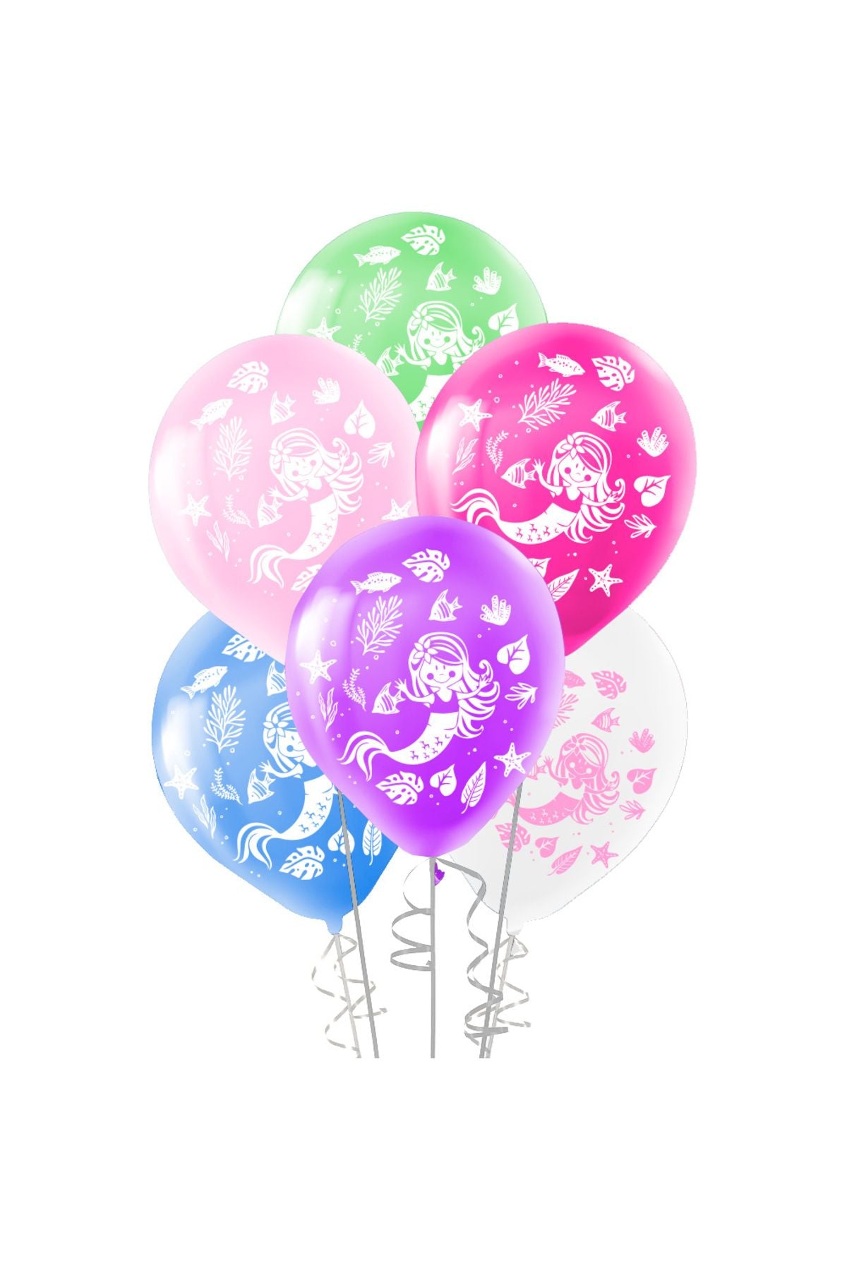 Denizkızı Baskılı Pastel Balon 12" 100 ADET