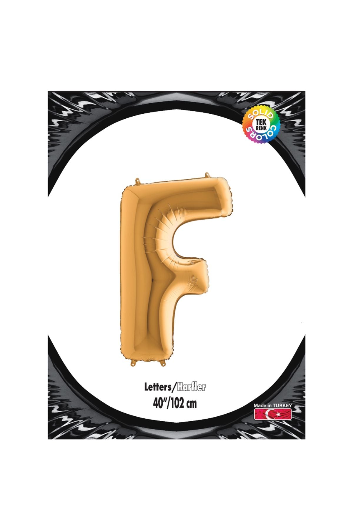 F Harf Altın Folyo Balon 40"