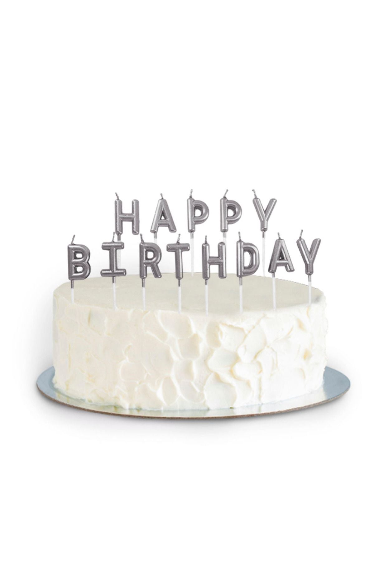 Happy Birthday Set Mum -Metalik Gümüş
