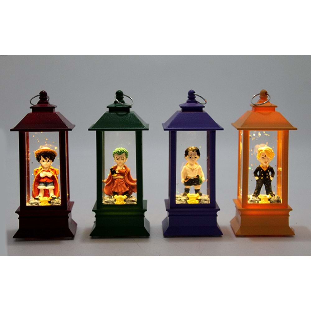 Anime One Piece Figürlü Işıklı Kar Küresi 13 x 5 cm