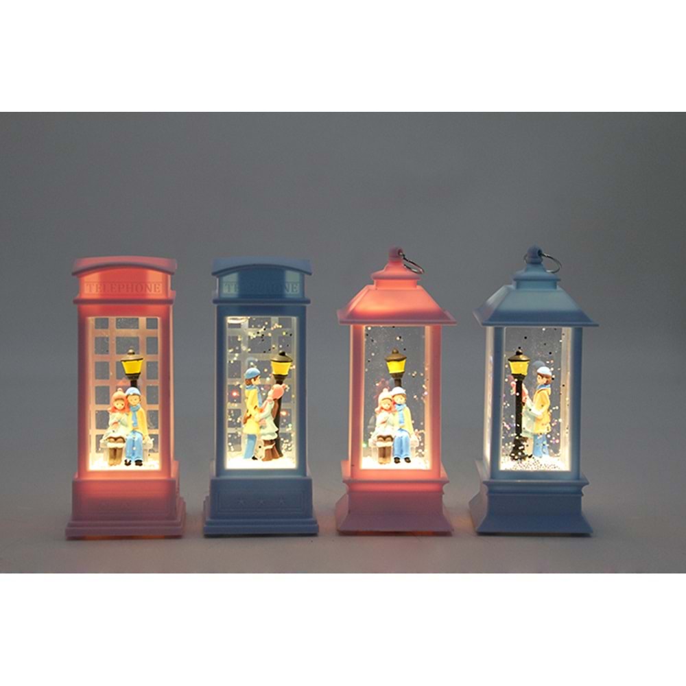 Kış Masalı Işıklı Kar Küresi 13 x 5 cm